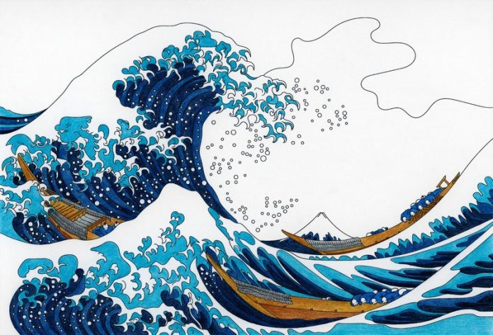 «La grande onda» di Katsushika Hokusai
