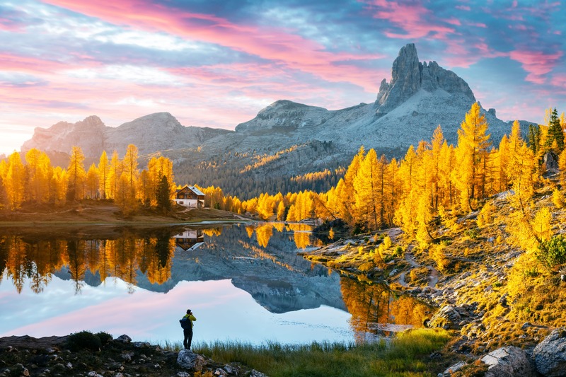 Lago Federa autunno